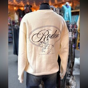 NEW Rodeo Stitch Sweatshirt in Ivory
